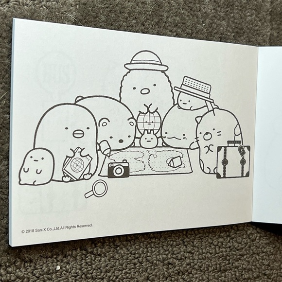 Sumikkogurashi Mini Coloring Book Officially Licensed San-X Japan Exclusive Cute - Picture 8 of 12